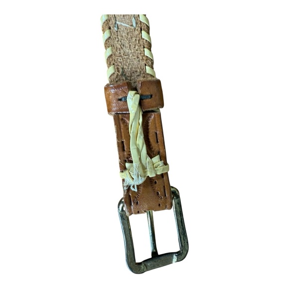 Colorful Beaded Leather Belt - Picture 5 of 6